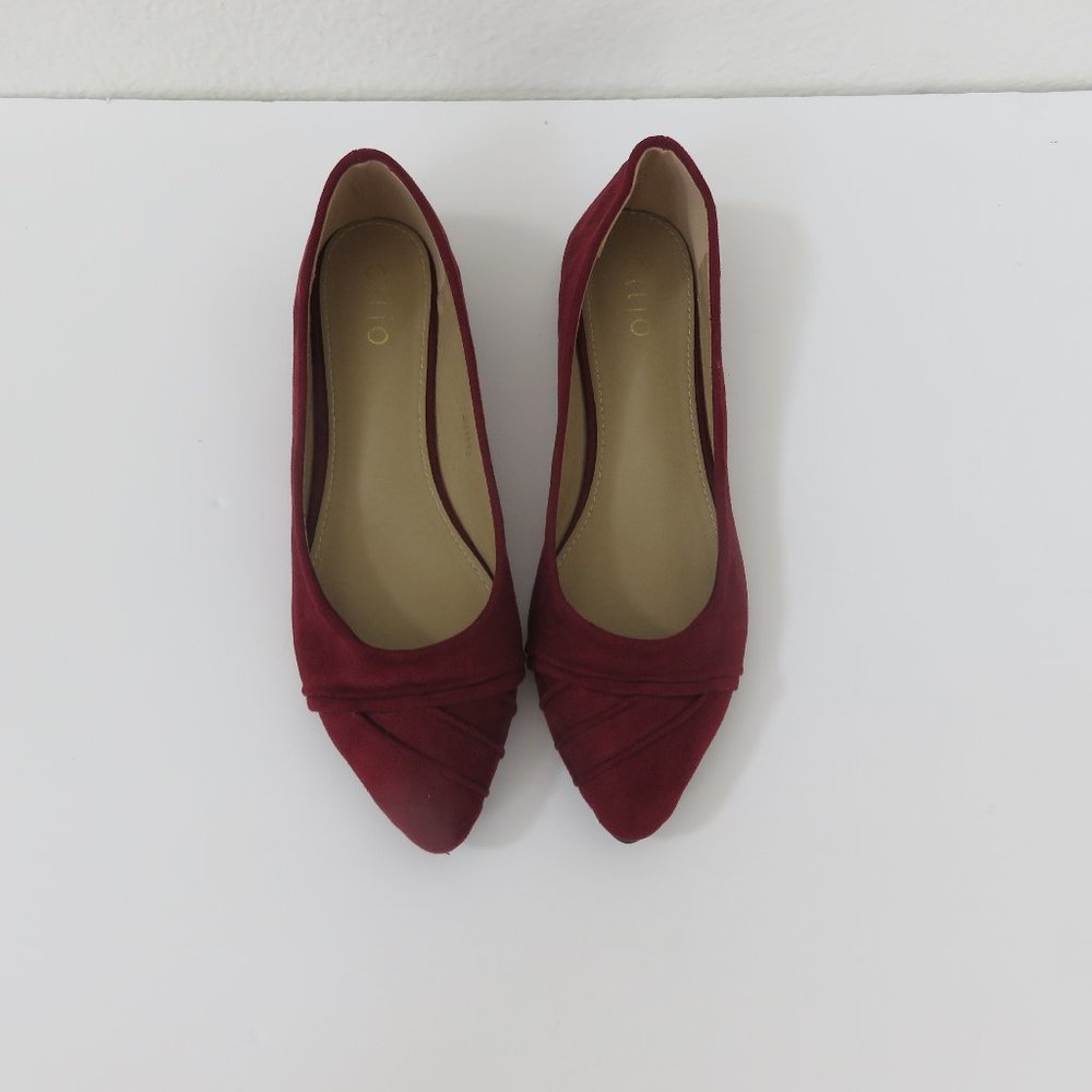 Ollio Women's Ballet Comfort Light Faux Suede Shoe Flat Size 9